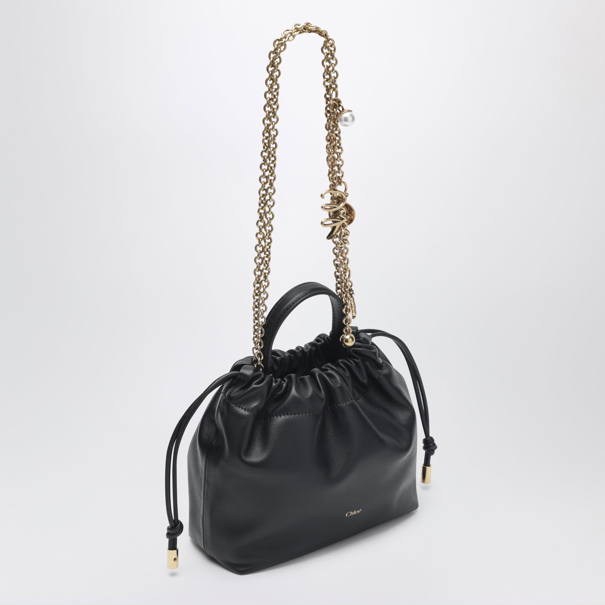 Mini sac à bandoulière Chloé Icons noir