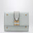Paddington mini trifold wallet in aqua blue leather