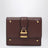 Portefeuille mini trifold Paddington en cuir marron