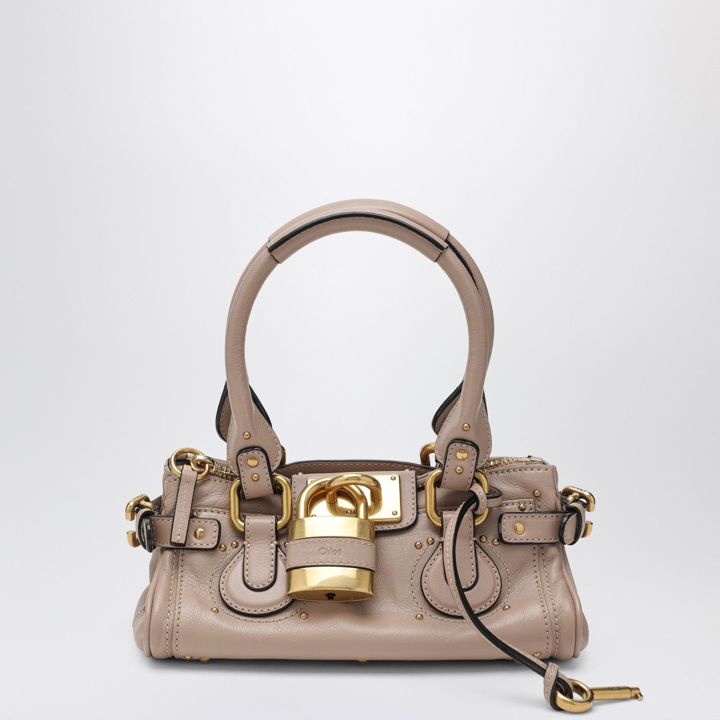 Kleine Paddington Tasche aus rosafarbenem Leder