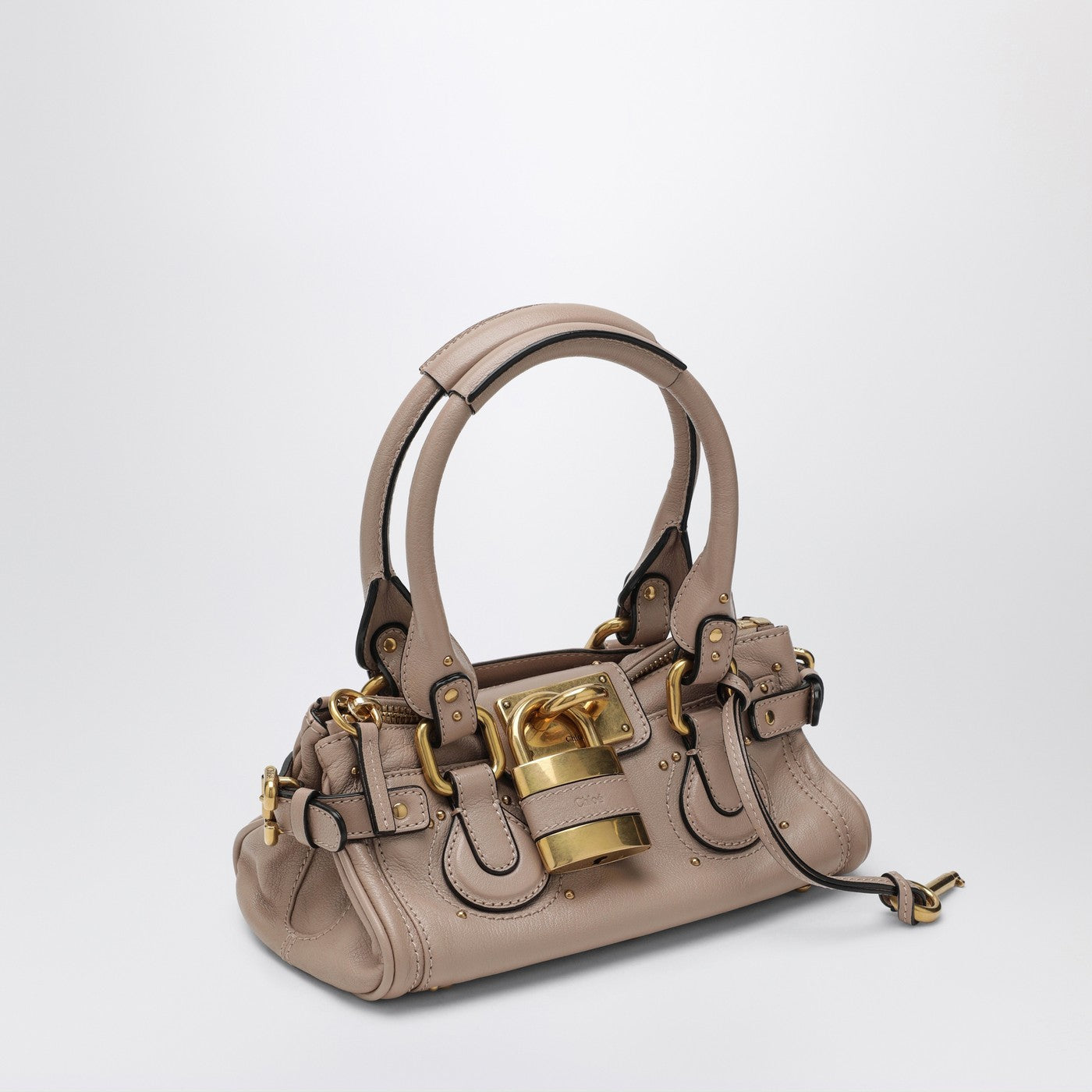 Kleine Paddington Tasche aus rosafarbenem Leder