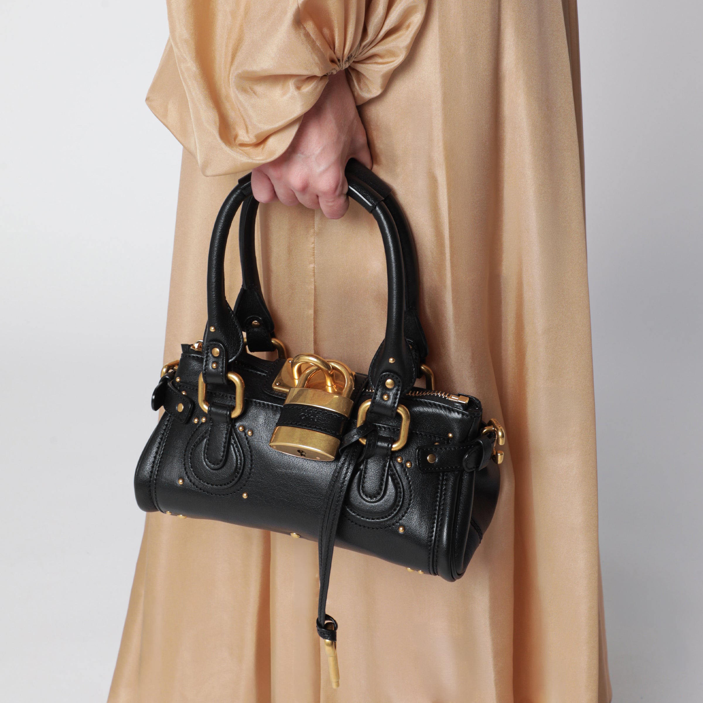 Chloé Small black Paddington leather bag | TheDoubleF