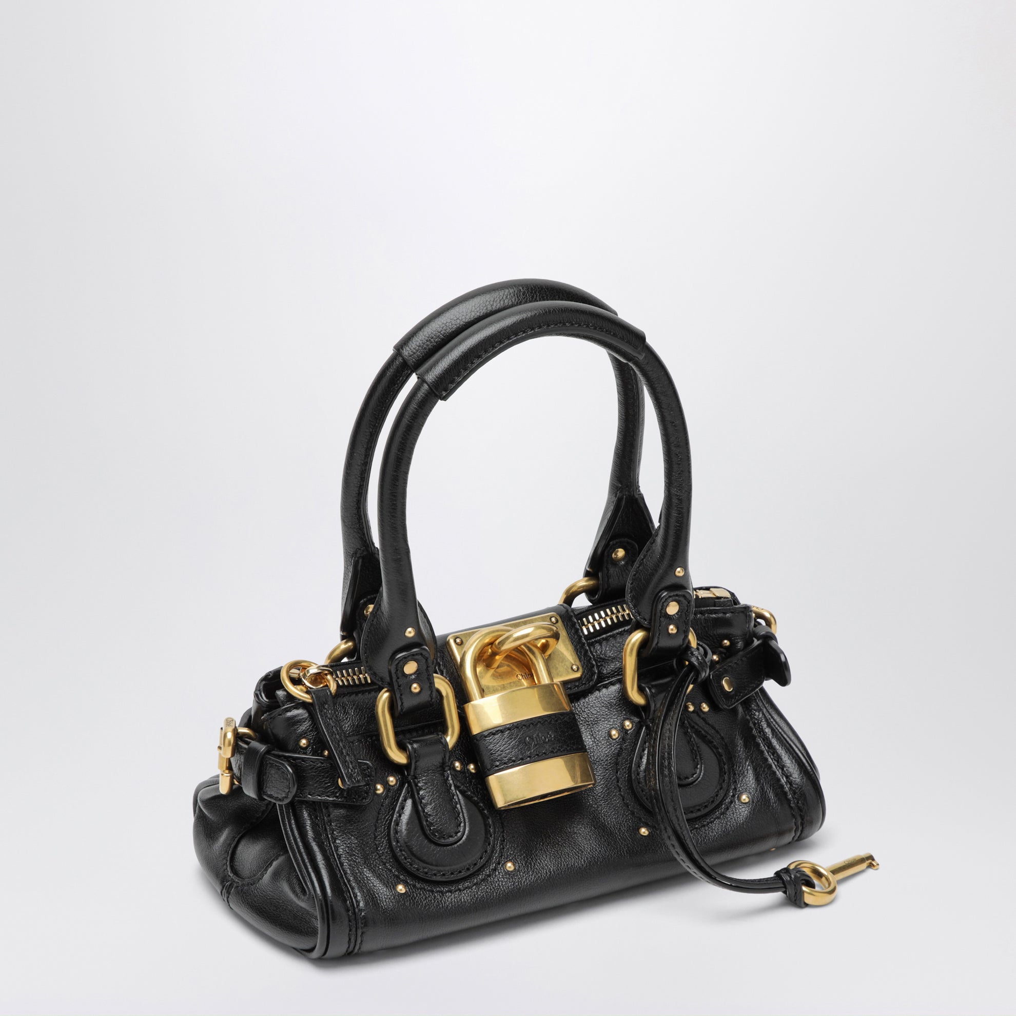 Petit sac Paddington en cuir noir