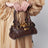 Borsa Paddington piccola in pelle marrone