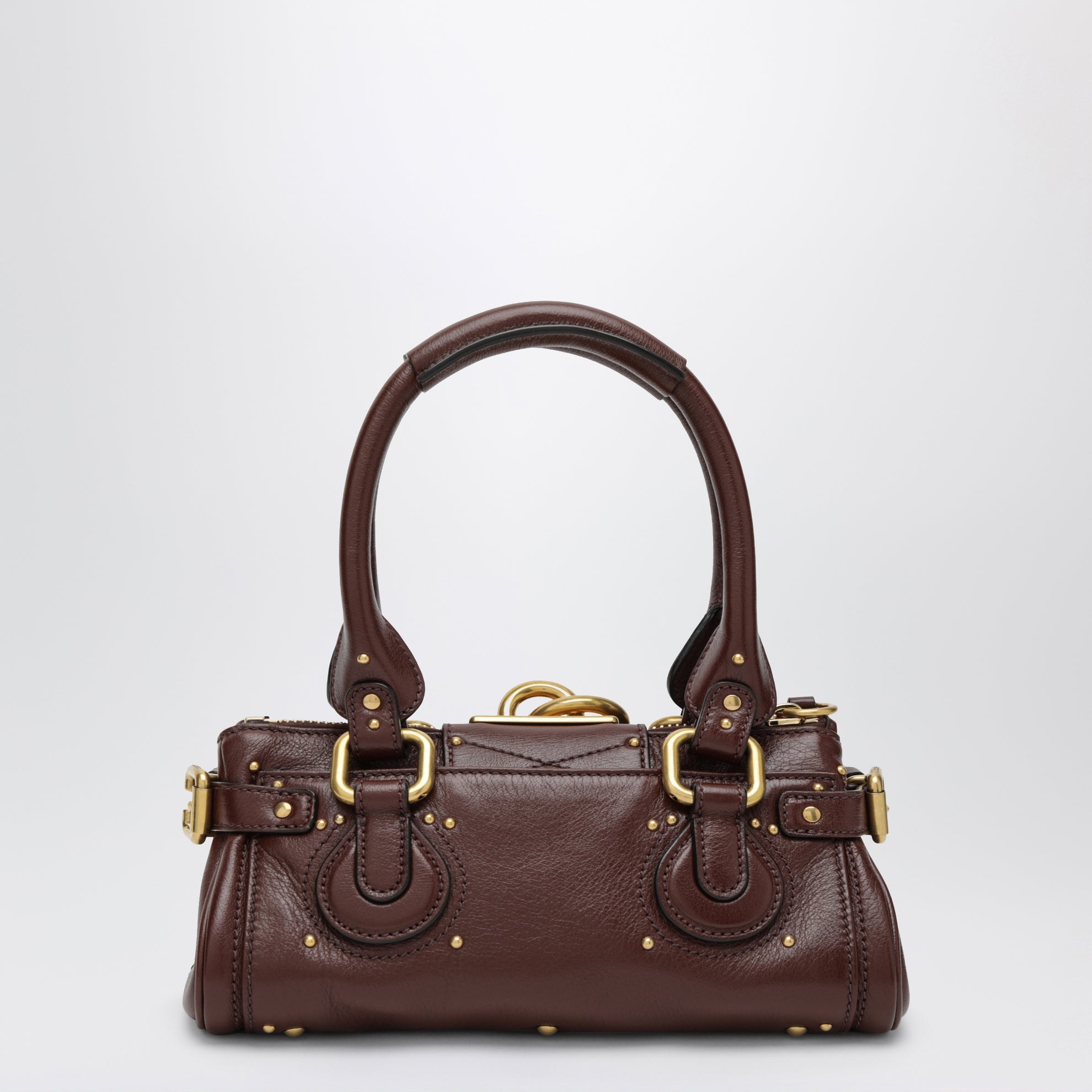 Petit sac Paddington en cuir marron