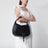 Black leather Marcie shoulder bag