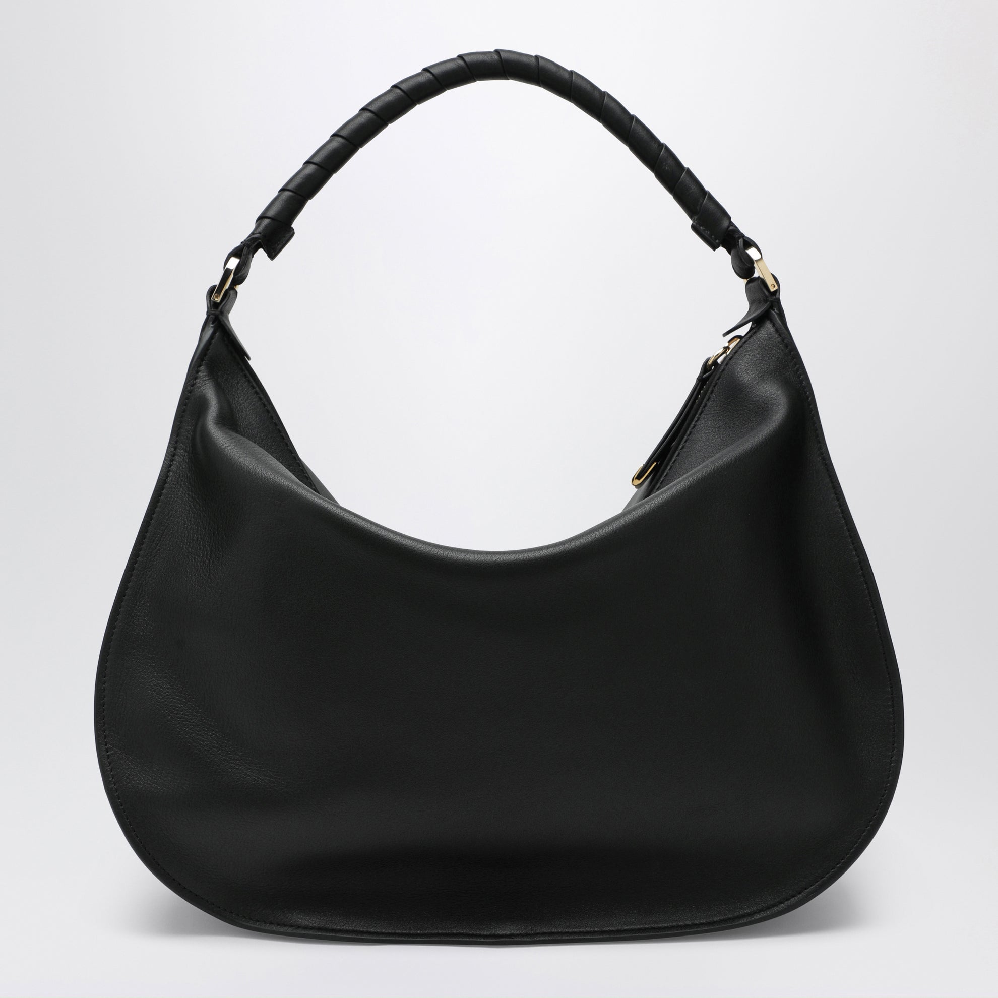 Black leather Marcie shoulder bag