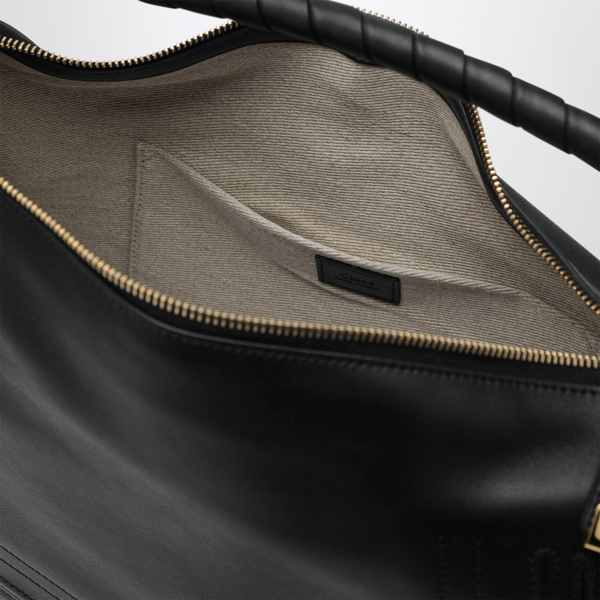 Black leather Marcie shoulder bag