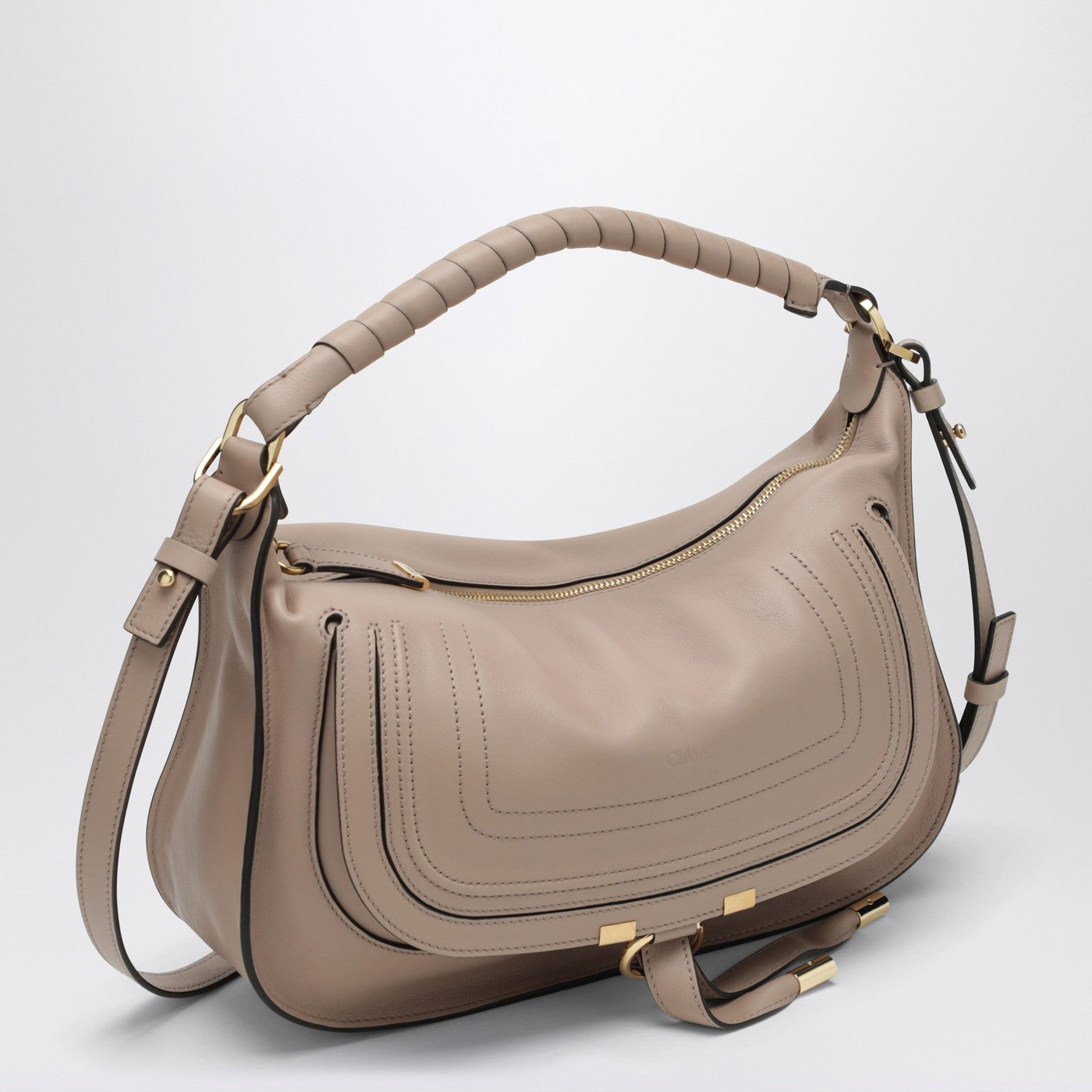 Petit sac Marcie en cuir Wood Smoke