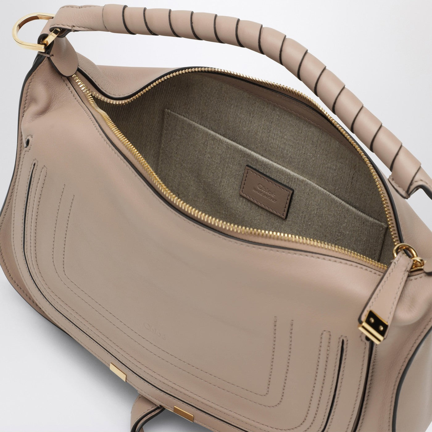 Petit sac Marcie en cuir Wood Smoke