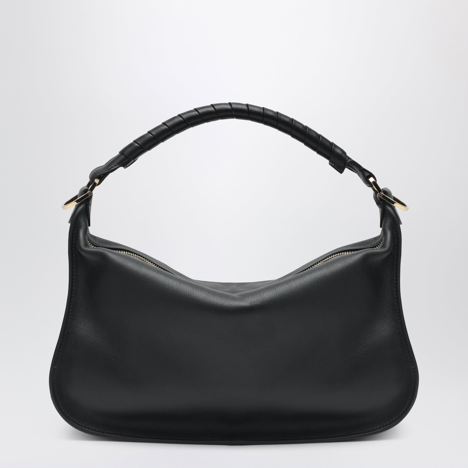 Small Marcie leather bag in black