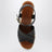 Sandales compensées Sand en cuir noir