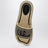 Sand mules in hand-braided recycled rope, black