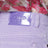 Jeans dritti in denim di cotone biologico lavanda