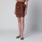 Brown skirt with oversized bow