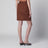 Brown skirt with oversized bow