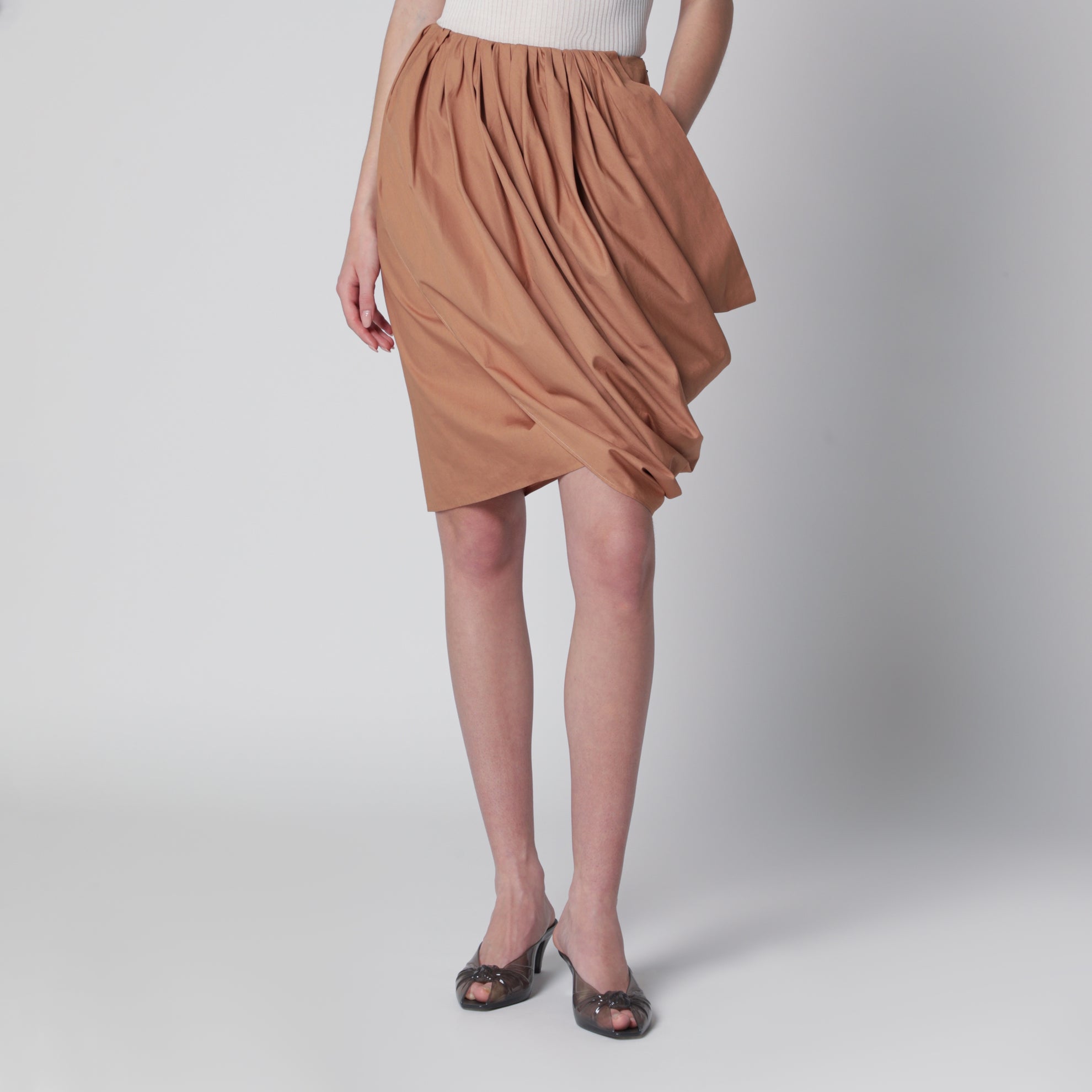 Reef Shell cotton wrap skirt