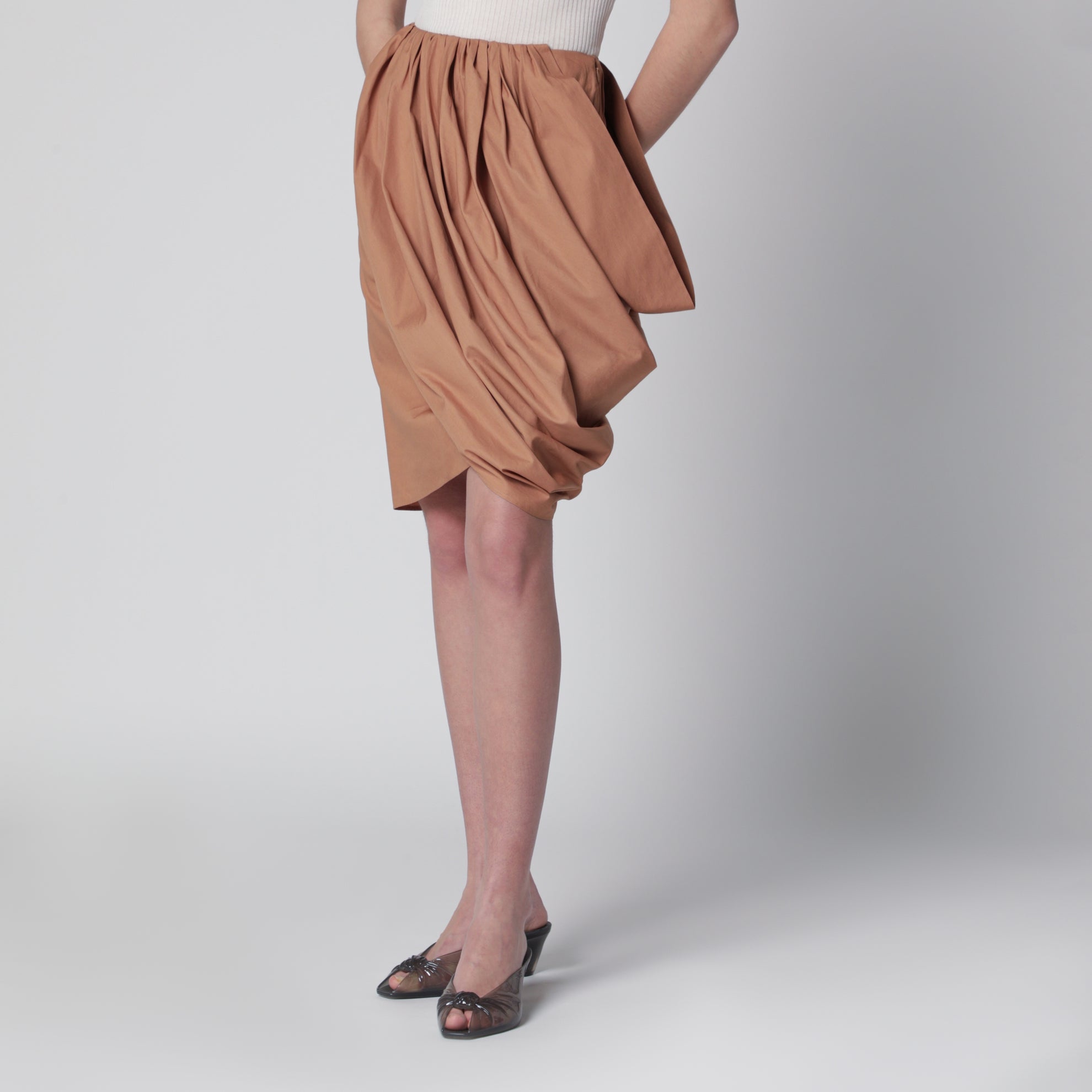 Reef Shell cotton wrap skirt