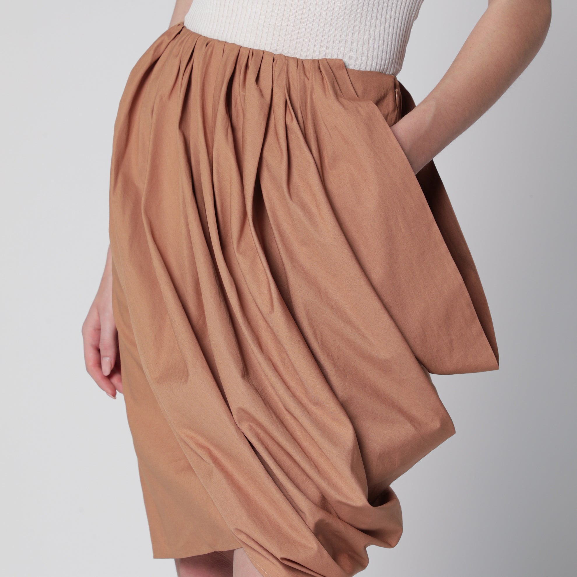 Reef Shell cotton wrap skirt