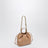 Kleine hellbraune Icons Schultertasche mit Kette