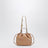 Kleine hellbraune Icons Schultertasche mit Kette