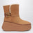 Bottines Nama marron en daim de vachette