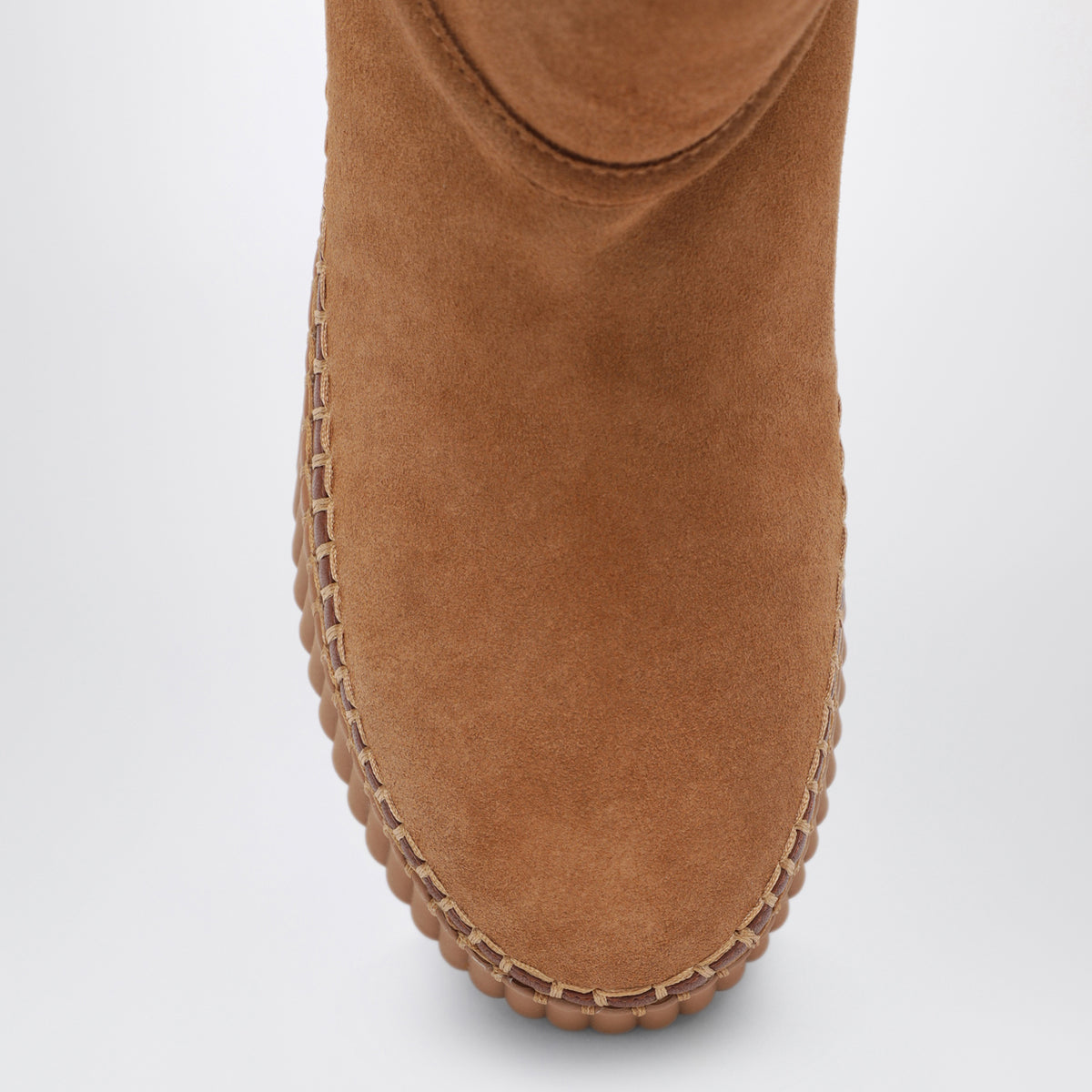 Bottines Nama marron en daim de vachette