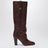 Braune Anouk Stiefel mit Absatz aus Leder