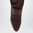 Braune Anouk Stiefel mit Absatz aus Leder