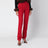 Berry Red cotton denim jeans