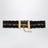 Choker-Halskette aus Spitze und Jacquardband mit Blumenmuster