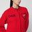 Rote Strickjacke aus Wolle und Kaschmir