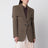 Einreihige sartoriale Jacke aus Prince-of-Wales-Wolle