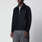 Navy wool zip-up jacket