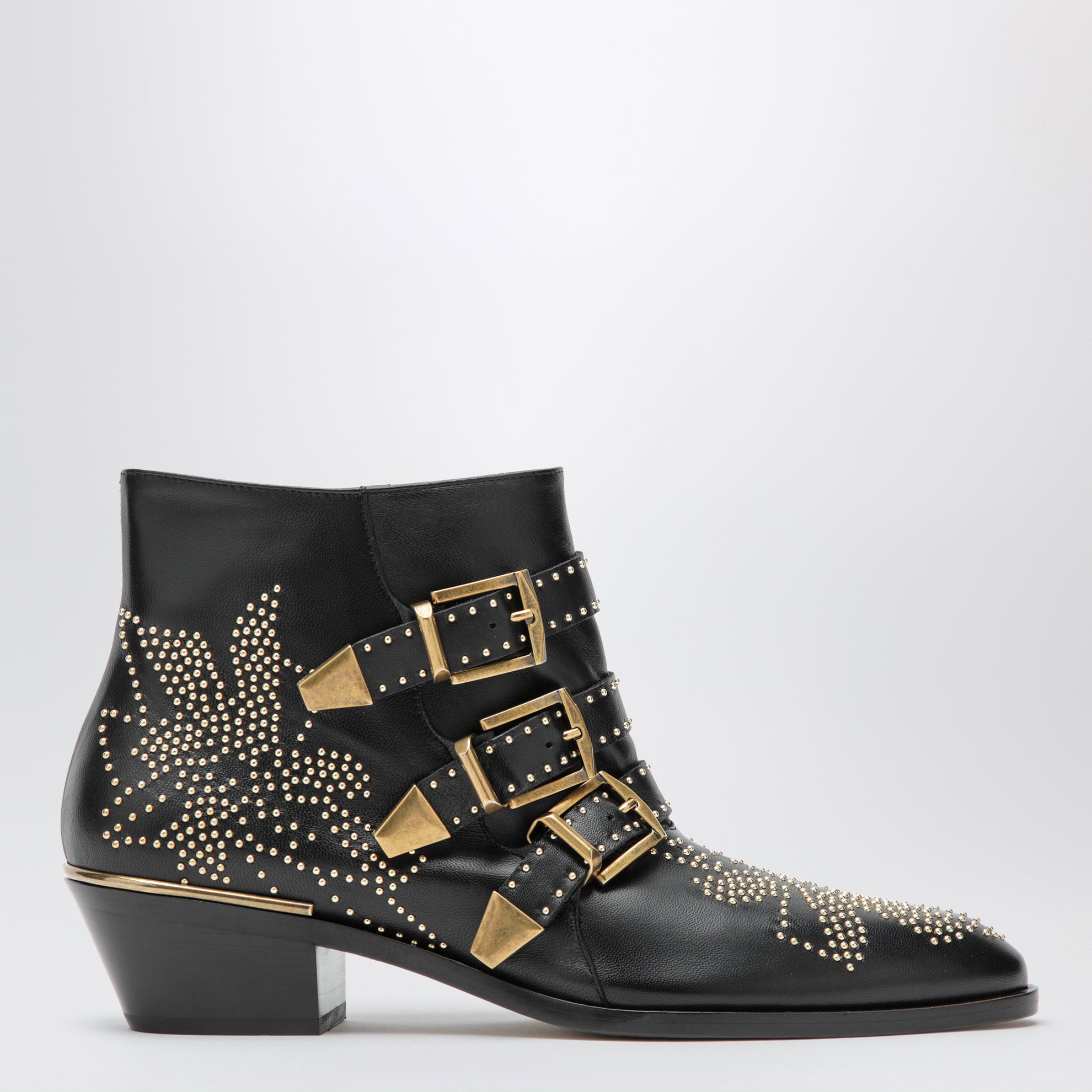 Bottines Susanna noires avec clous