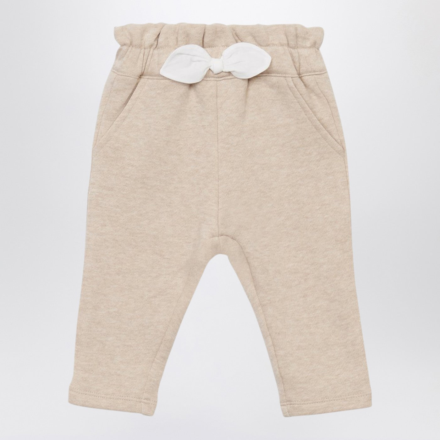 Beige cotton trousers