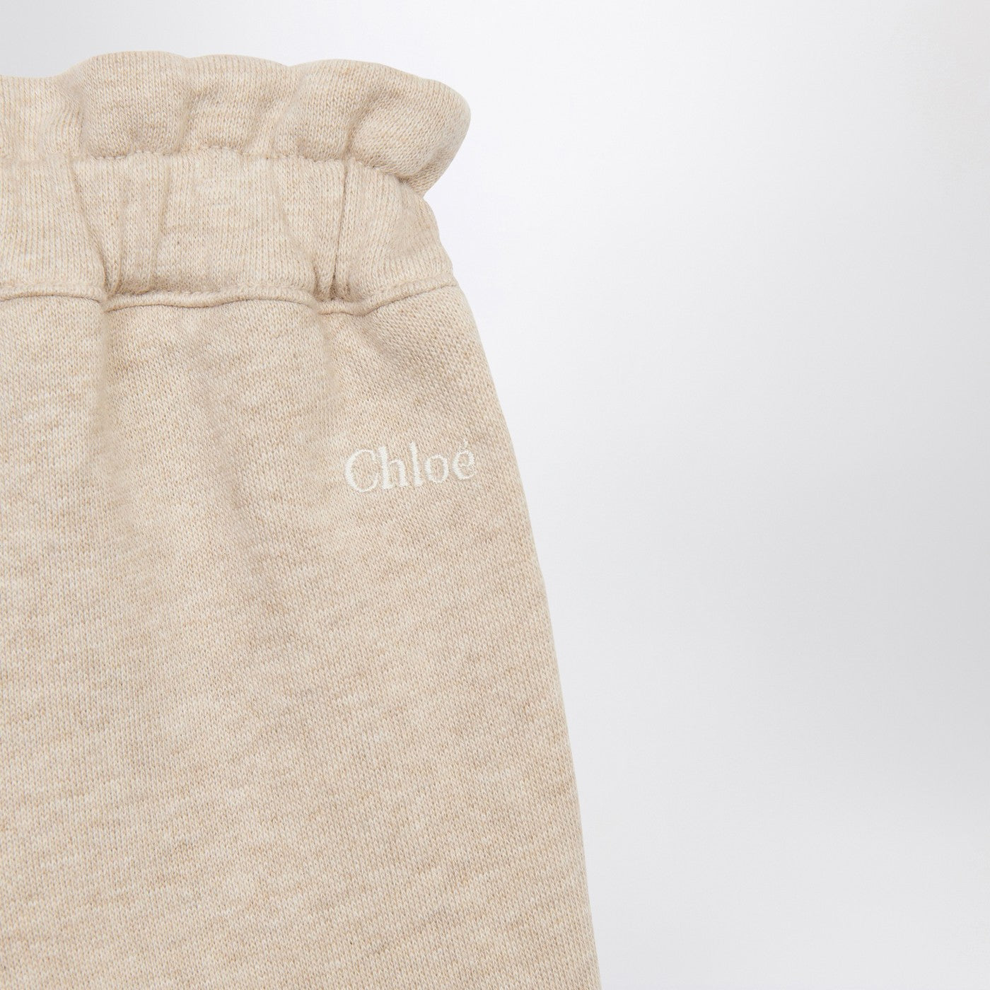 Beige cotton trousers