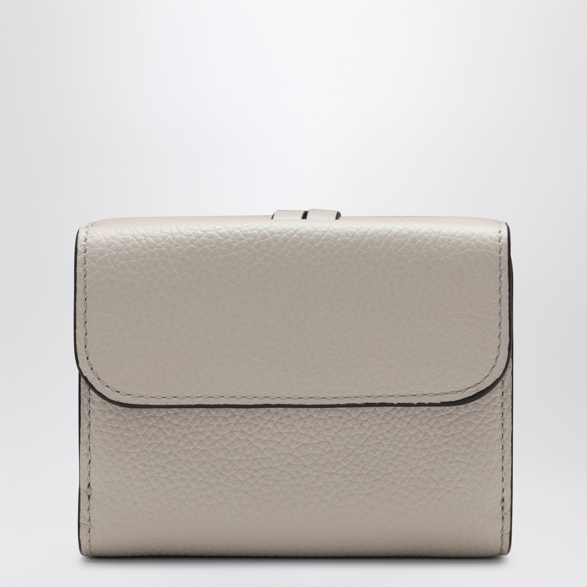 Alphabet small trifold wallet in light grey