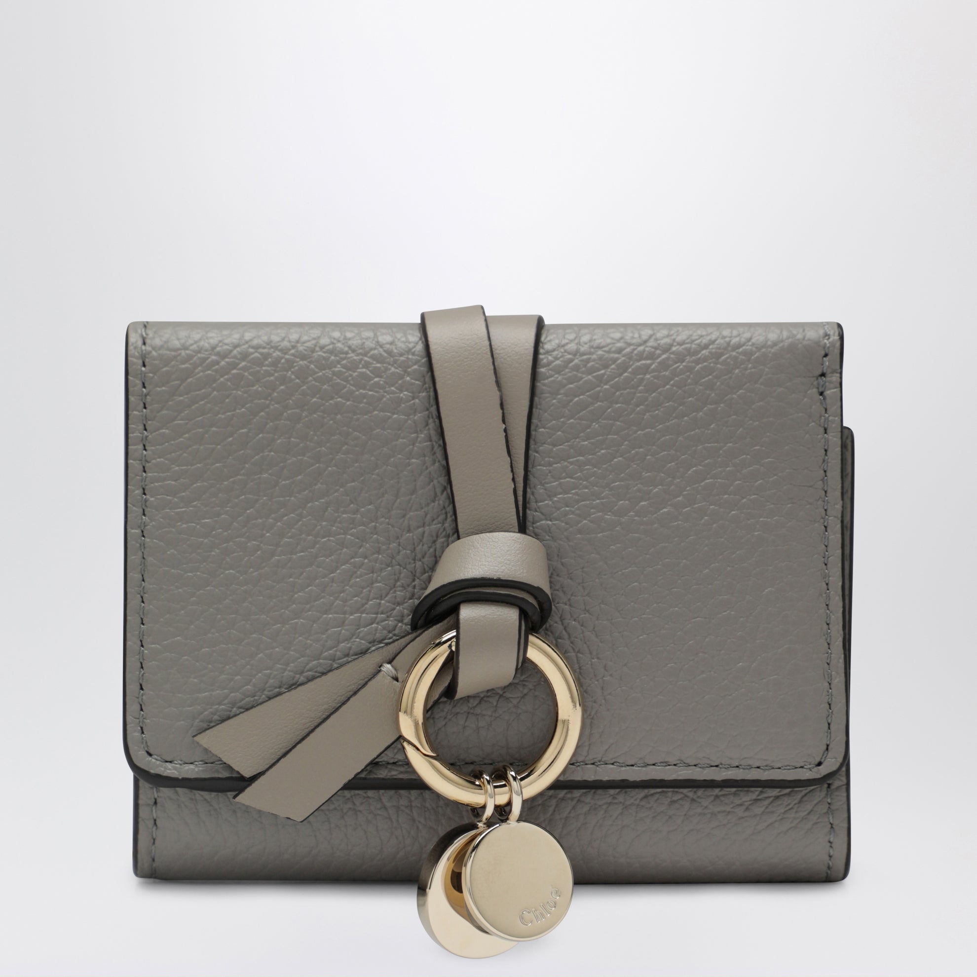Grey Alphabet Mini Trifold Wallet