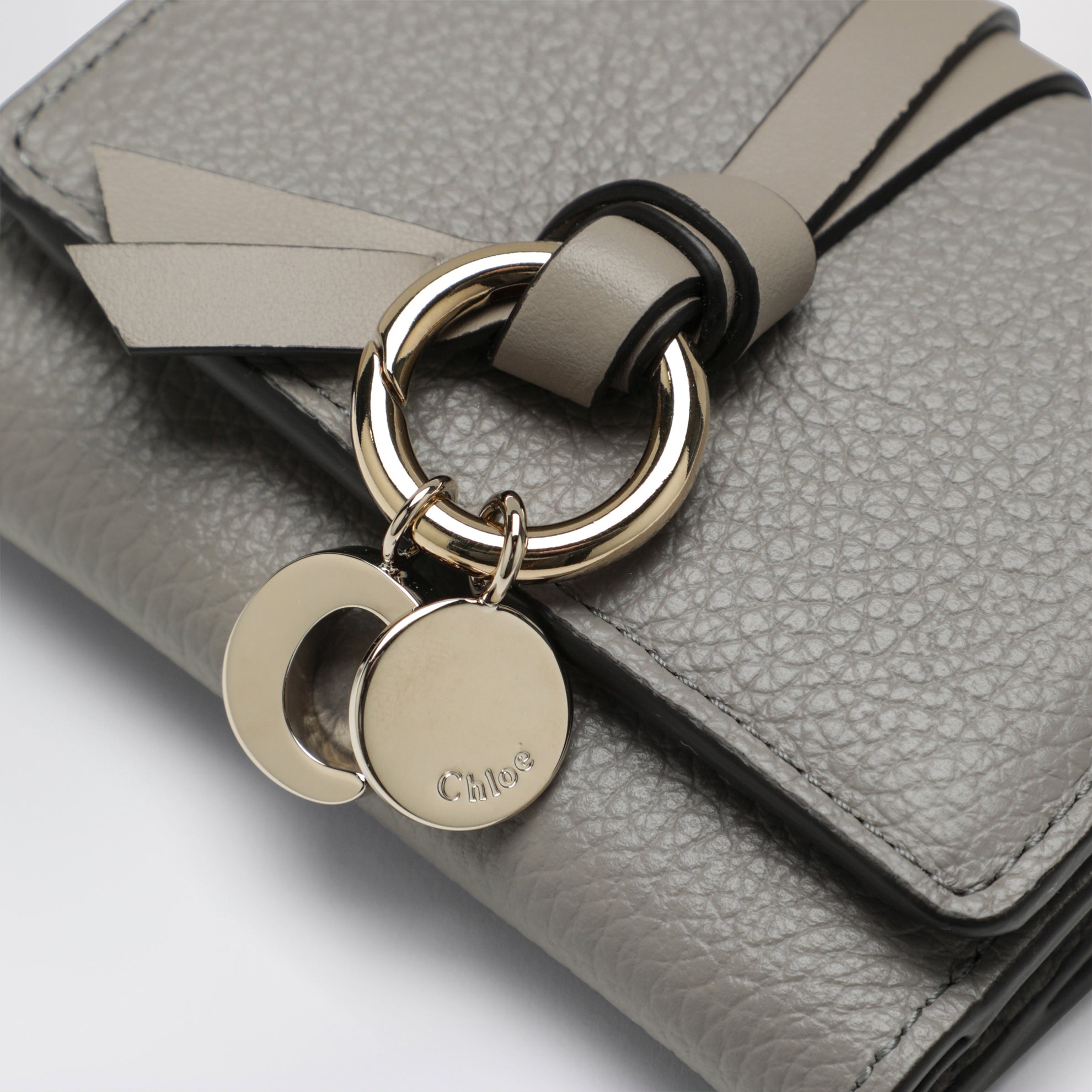 Grey Alphabet Mini Trifold Wallet