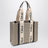 Sac Woody taille moyenne en toile beige