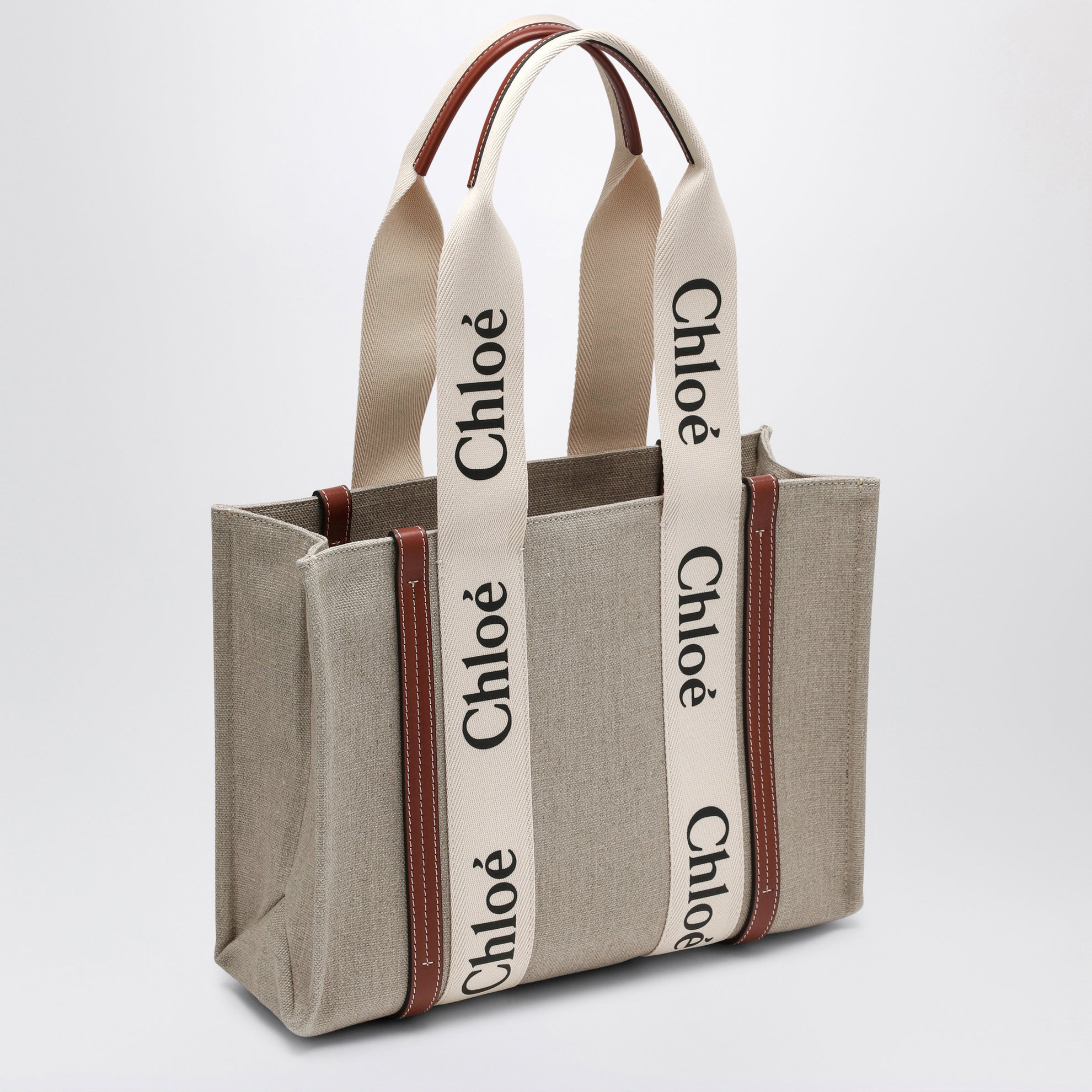 Sac moyen Woody en toile beige