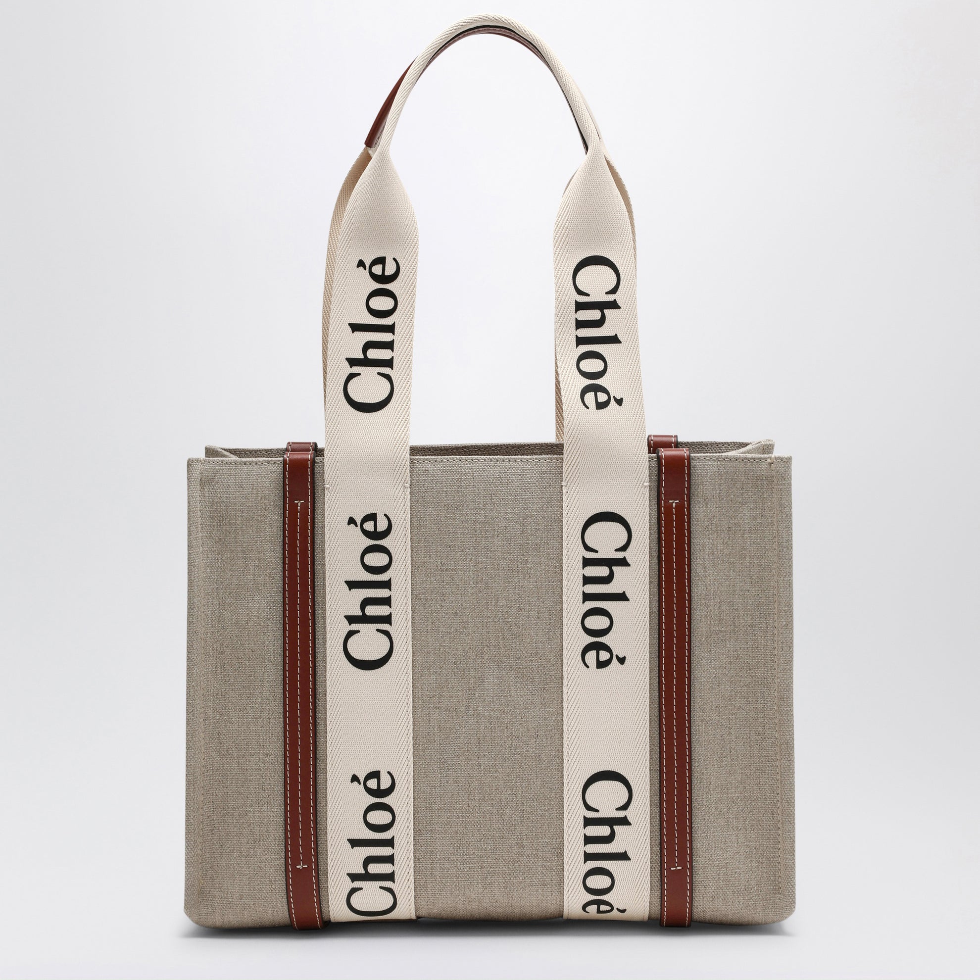 Sac moyen Woody en toile beige
