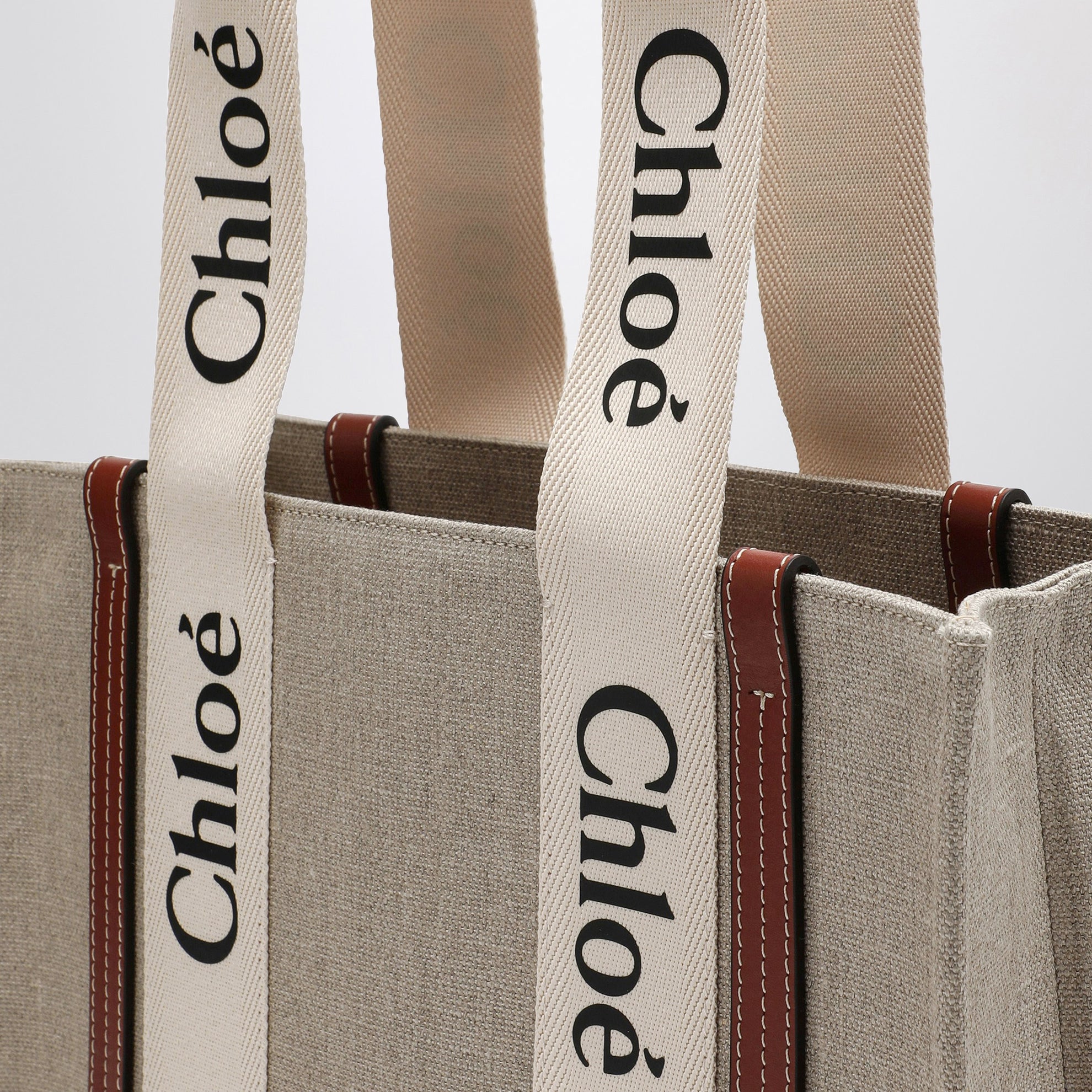 Sac moyen Woody en toile beige