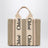Borsa piccola Woody in tela beige