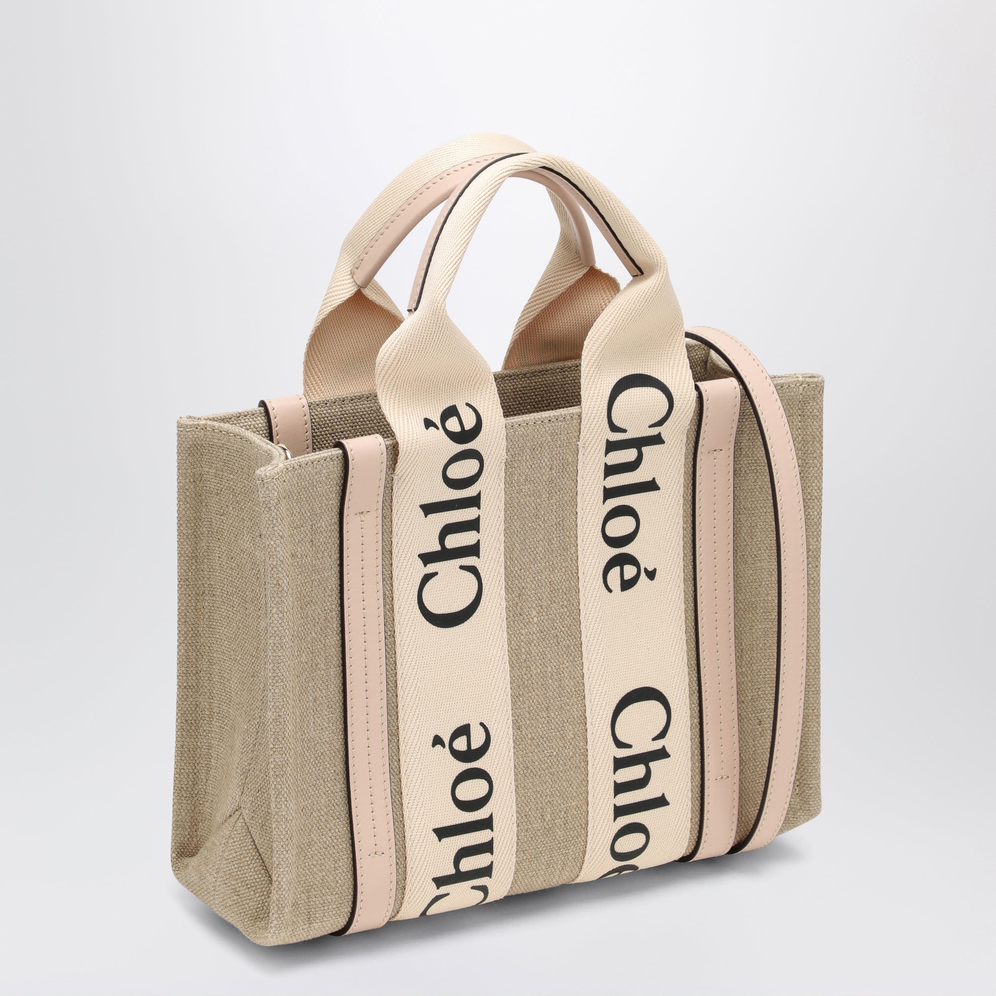 Woody little bag in beige canvas