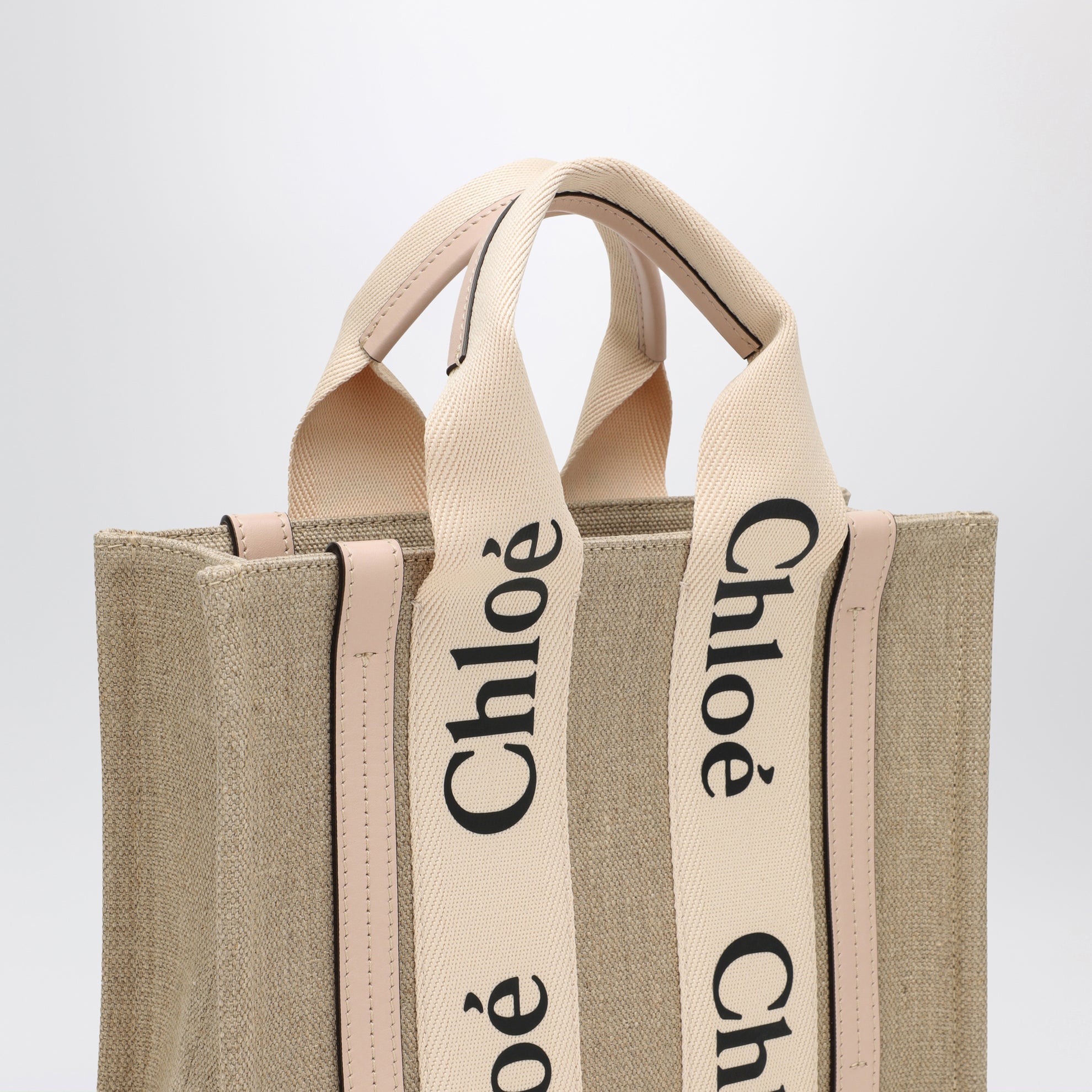 Woody little bag in beige canvas