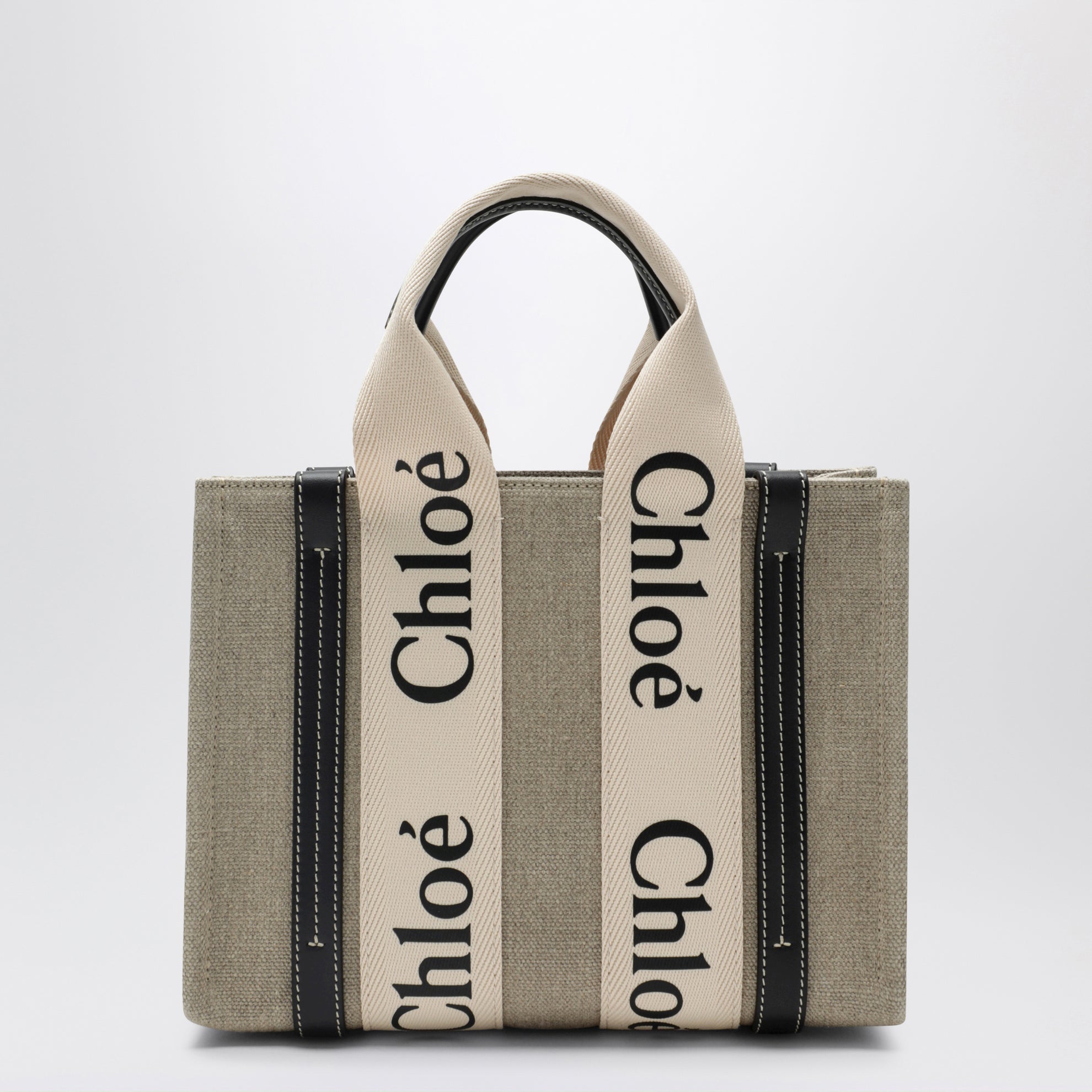 Sac petit Woody en toile beige