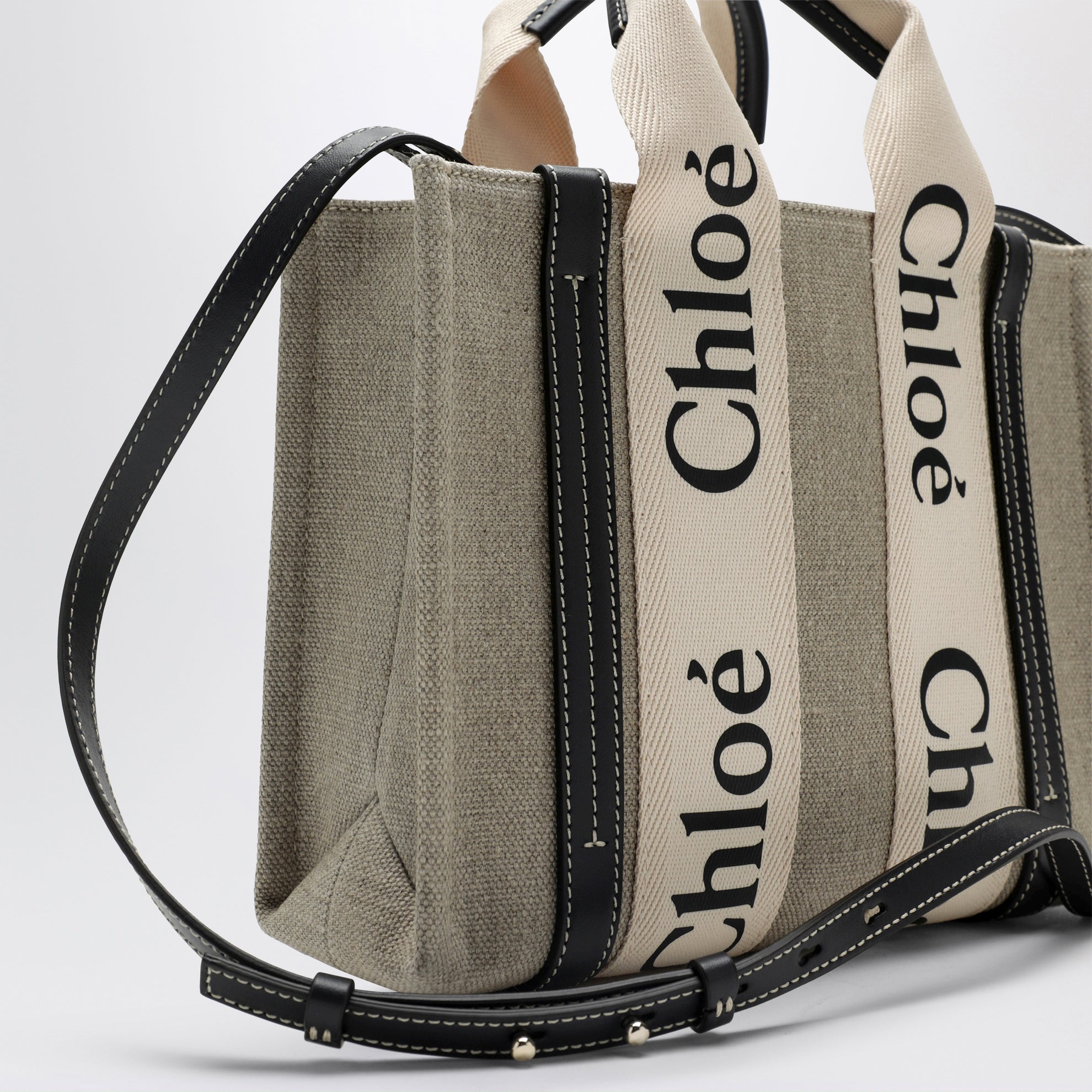 Sac petit Woody en toile beige