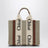 Borsa piccola Woody in tela beige